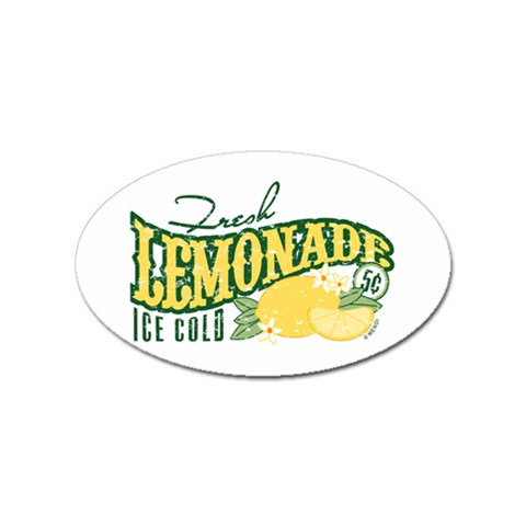 Fresh Lemonade Sticker (Oval) from ArtsNow.com Front