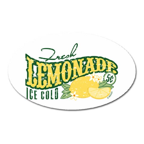 Fresh Lemonade Magnet (Oval) from ArtsNow.com Front