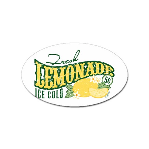 Fresh Lemonade Sticker Oval (10 pack) from ArtsNow.com Front