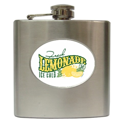 Fresh Lemonade Hip Flask (6 oz) from ArtsNow.com Front