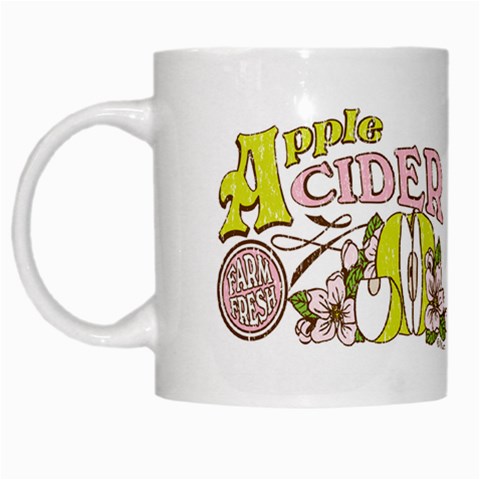 Apple Cider White Mug from ArtsNow.com Left