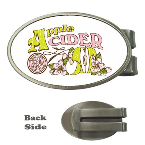 Apple Cider Money Clip (Oval) from ArtsNow.com Front