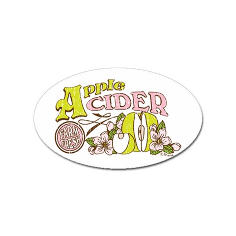 Apple Cider Sticker Oval (10 pack) from ArtsNow.com Front