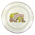 Apple Cider Porcelain Plate