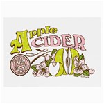 Apple Cider Glasses Cloth (Large, Two Sides)