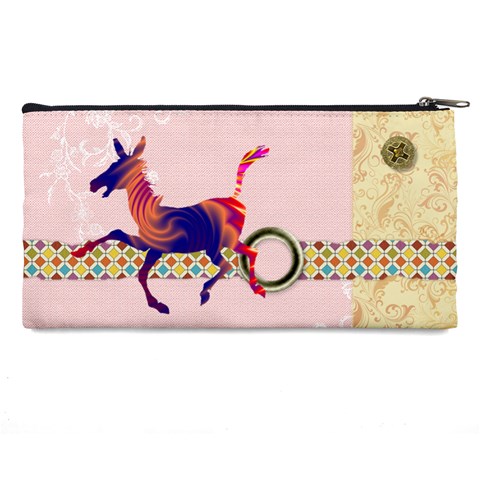 Funny Donkey Pencil Case from ArtsNow.com Back