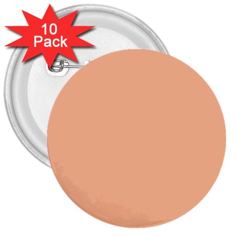 Peach Fuzz 2024 3  Buttons (10 pack)  from ArtsNow.com Front