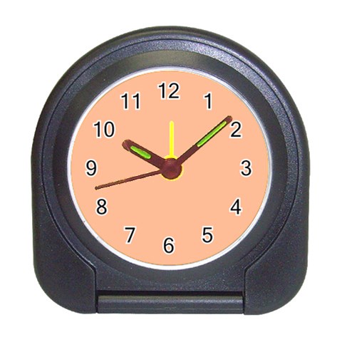 Peach Fuzz 2024 Travel Alarm Clock from ArtsNow.com Front