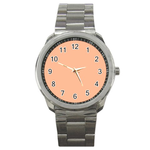 Peach Fuzz 2024 Sport Metal Watch from ArtsNow.com Front