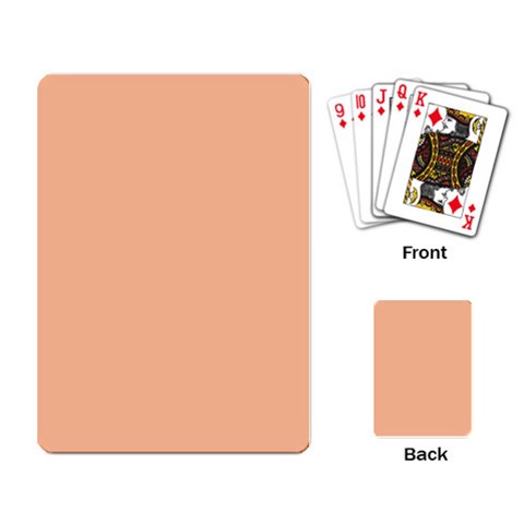 Peach Fuzz 2024 Playing Cards Single Design (Rectangle) from ArtsNow.com Back