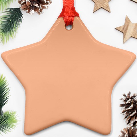 Peach Fuzz 2024 Star Ornament (Two Sides) from ArtsNow.com Front