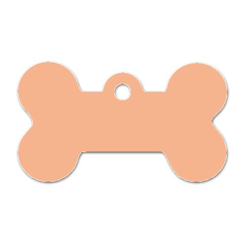 Peach Fuzz 2024 Dog Tag Bone (One Side) from ArtsNow.com Front