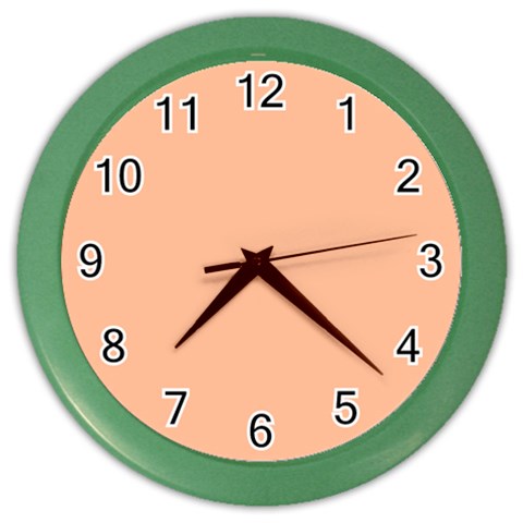 Peach Fuzz 2024 Color Wall Clock from ArtsNow.com Front