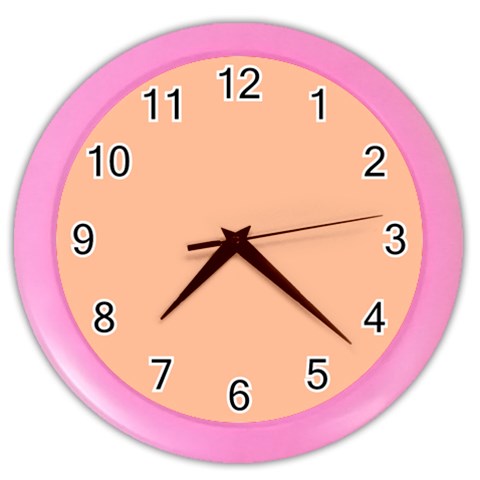 Peach Fuzz 2024 Color Wall Clock from ArtsNow.com Front