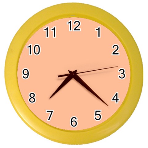 Peach Fuzz 2024 Color Wall Clock from ArtsNow.com Front