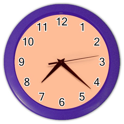 Peach Fuzz 2024 Color Wall Clock from ArtsNow.com Front