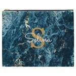 Personalized Marble Name Cosmetic Bag Cosmetic Bag (XXXL)