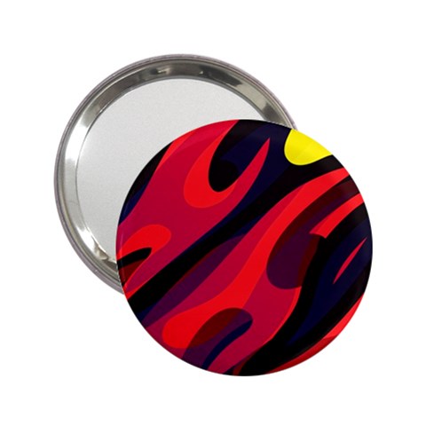 Abstract Fire Flames Grunge Art, Creative 2.25  Handbag Mirrors from ArtsNow.com Front