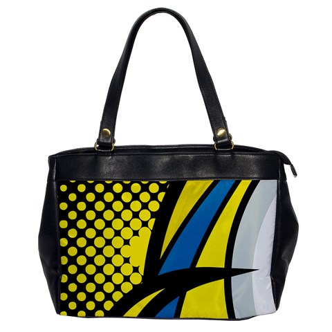 Colorful Abstract Background Art Oversize Office Handbag from ArtsNow.com Front