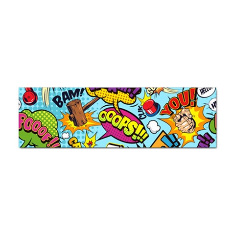 Comic Elements Colorful Seamless Pattern Sticker (Bumper) from ArtsNow.com Front