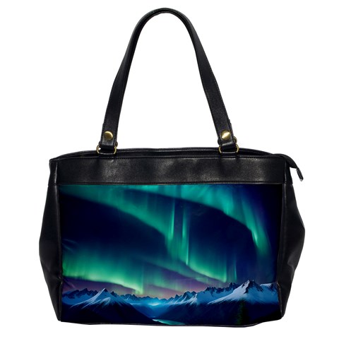 Aurora Borealis Oversize Office Handbag from ArtsNow.com Front