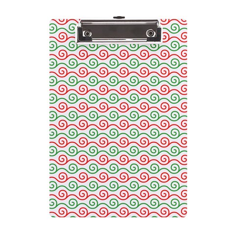 Spirals Geometric Pattern Design A5 Acrylic Clipboard from ArtsNow.com Front