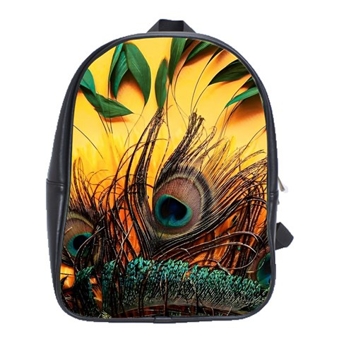 Art Paint Landscape Mountain School Bag (XL) from ArtsNow.com Front