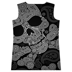 Paisley Skull, Abstract Art Women s Basketball Tank Top from ArtsNow.com Back