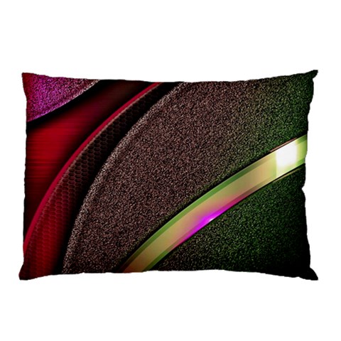 Circle Colorful Shine Line Pattern Geometric Pillow Case (Two Sides) from ArtsNow.com Front