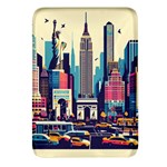 Skyscrapers City Usa Rectangular Glass Fridge Magnet (4 pack)