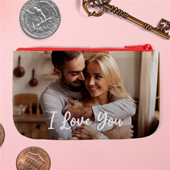 Personalized Couple Photo Anniversary Large Coin Purse Large Coin Purse from ArtsNow.com Back