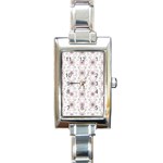 Pattern Texture Design Decorative Rectangle Italian Charm Watch