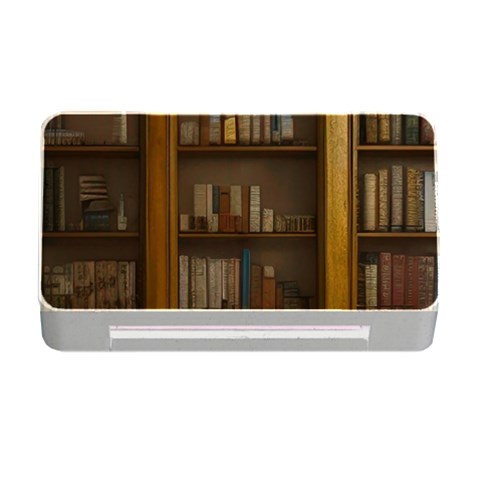 Books Book Shelf Shelves Knowledge Book Cover Gothic Old Ornate Library Memory Card Reader with CF from ArtsNow.com Front