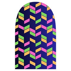 Background Pattern Geometric Pink Yellow Green Microwave Oven Glove from ArtsNow.com Back