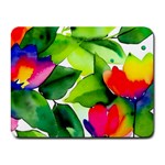 Watercolor Flowers Leaves Foliage Nature Floral Spring Small Mousepad