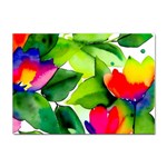 Watercolor Flowers Leaves Foliage Nature Floral Spring Sticker A4 (10 pack)