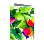 Watercolor Flowers Leaves Foliage Nature Floral Spring Mini Greeting Cards (Pkg of 8)