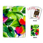 Watercolor Flowers Leaves Foliage Nature Floral Spring Playing Cards Single Design (Rectangle)