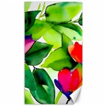 Watercolor Flowers Leaves Foliage Nature Floral Spring Canvas 40  x 72 