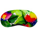 Watercolor Flowers Leaves Foliage Nature Floral Spring Sleep Mask