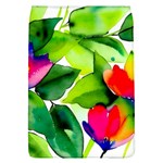 Watercolor Flowers Leaves Foliage Nature Floral Spring Removable Flap Cover (L)