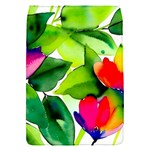 Watercolor Flowers Leaves Foliage Nature Floral Spring Removable Flap Cover (S)