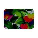 Watercolor Flowers Leaves Foliage Nature Floral Spring Open Lid Metal Box (Silver)  