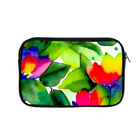 Watercolor Flowers Leaves Foliage Nature Floral Spring Apple MacBook Pro 13  Zipper Case from ArtsNow.com Front