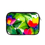 Watercolor Flowers Leaves Foliage Nature Floral Spring Apple MacBook Pro 15  Zipper Case