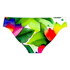 Watercolor Flowers Leaves Foliage Nature Floral Spring Cross Back Hipster Bikini Set from ArtsNow.com Back Under