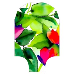 Watercolor Flowers Leaves Foliage Nature Floral Spring Luggage Cover (Small) from ArtsNow.com Back