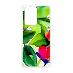 Watercolor Flowers Leaves Foliage Nature Floral Spring Samsung Galaxy S20 Ultra 6.9 Inch TPU UV Case