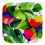 Watercolor Flowers Leaves Foliage Nature Floral Spring Stacked food storage container