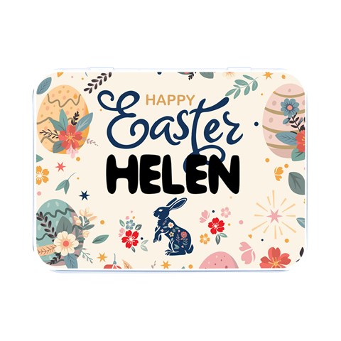 Personalized Easter Name Flip Top Metal Box Flip Top Metal Box (Silver)   from ArtsNow.com Front